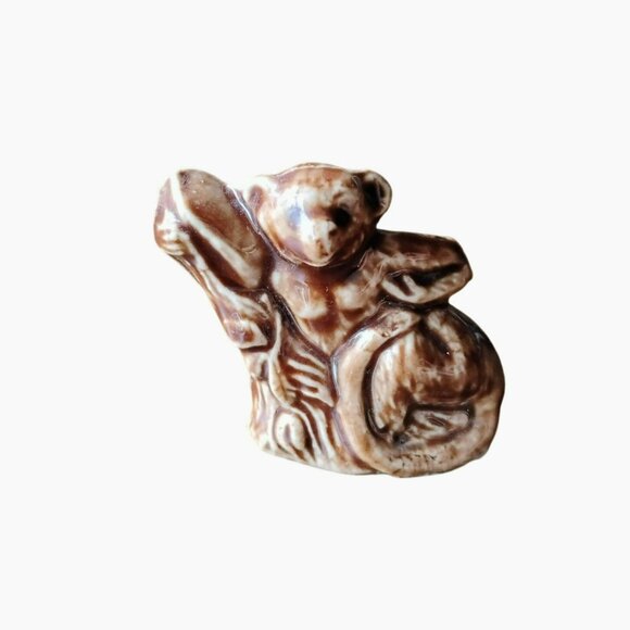 Wade Whimsies Langur Monkey Figurine, Vintage Animal Figure, 1980s England Brown - Picture 1 of 5